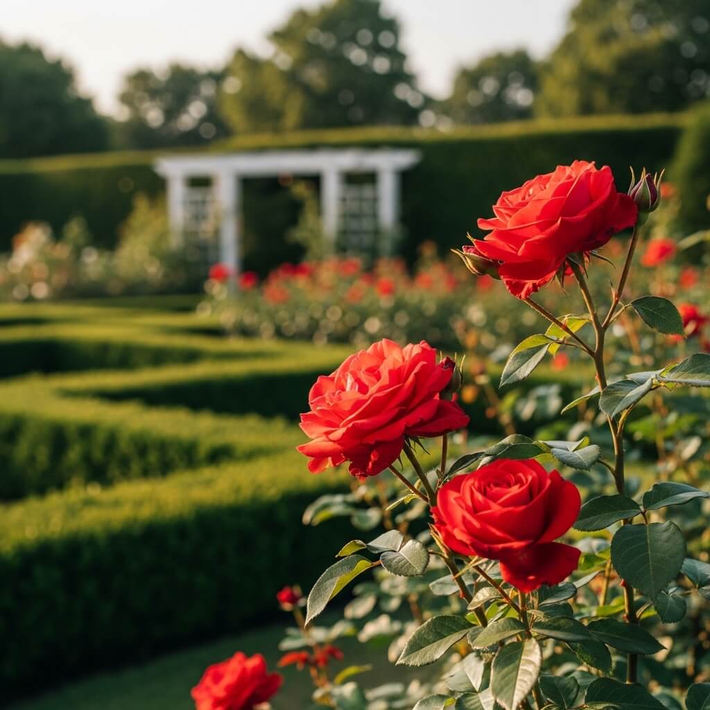 Top 15 Red Flowers to Grow for a Gorgeous Garden 2 Red Roses