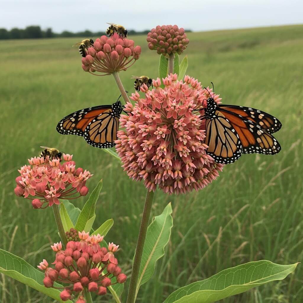 Garden Flowers That Attract Bees and Pollinators 15 Milkweed-flowers