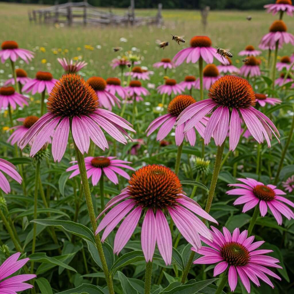 Garden Flowers That Attract Bees and Pollinators 3 Coneflowers