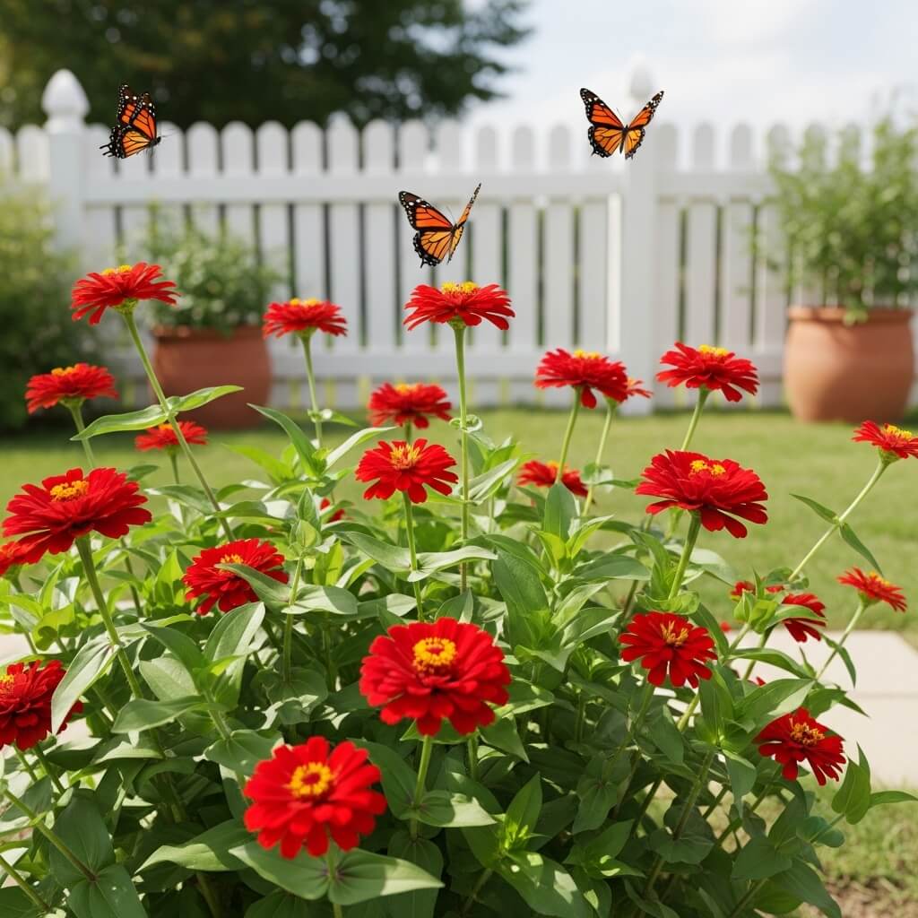 Top 15 Red Flowers to Grow for a Gorgeous Garden 3 Zinnias