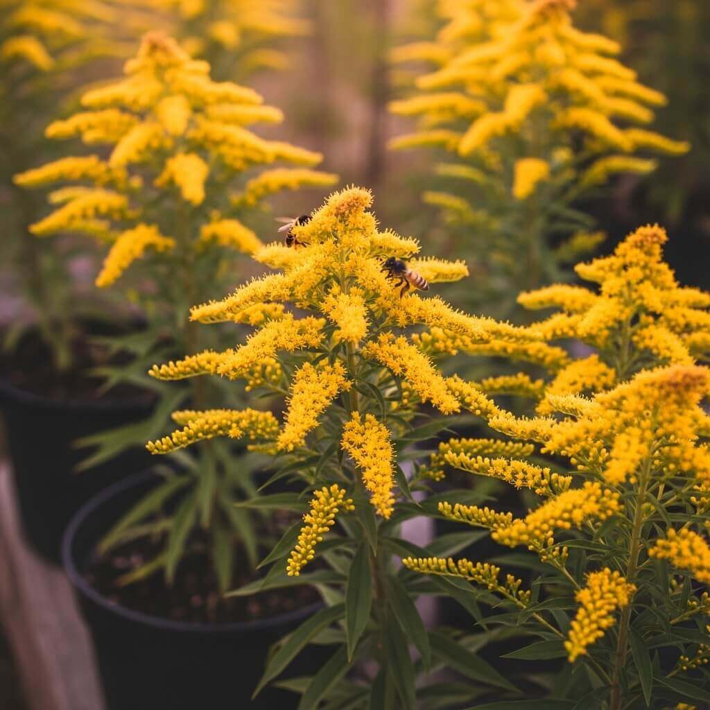 Garden Flowers That Attract Bees and Pollinators 8 Goldenrod-flowers