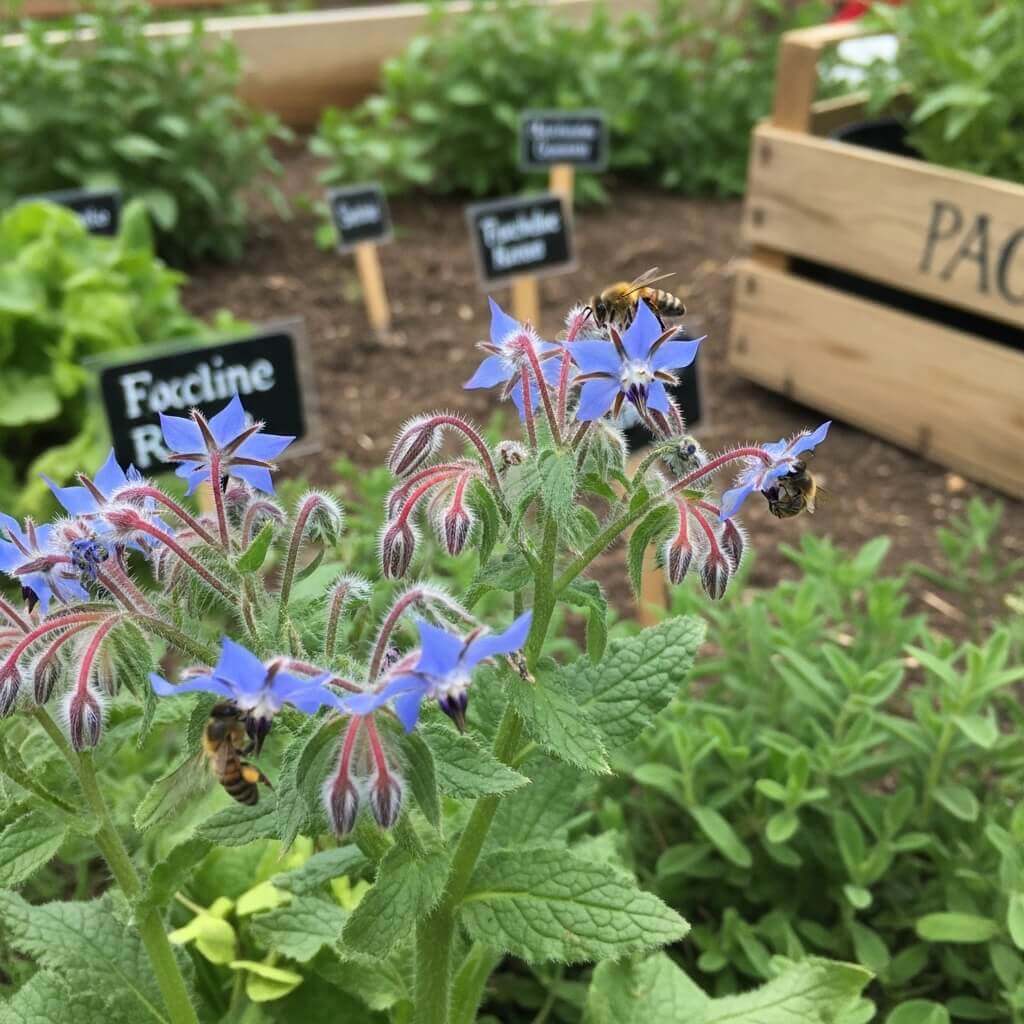 Garden Flowers That Attract Bees and Pollinators 10 Borage-flowers