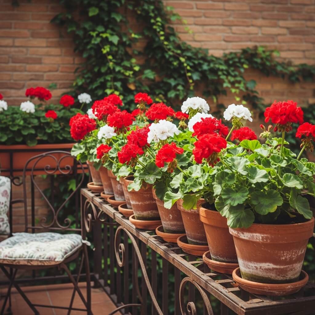 10 Garden Flowers That Thrive in Containers (and Look Stunning Too!) 3 Geraniums-The-Patio-Classic