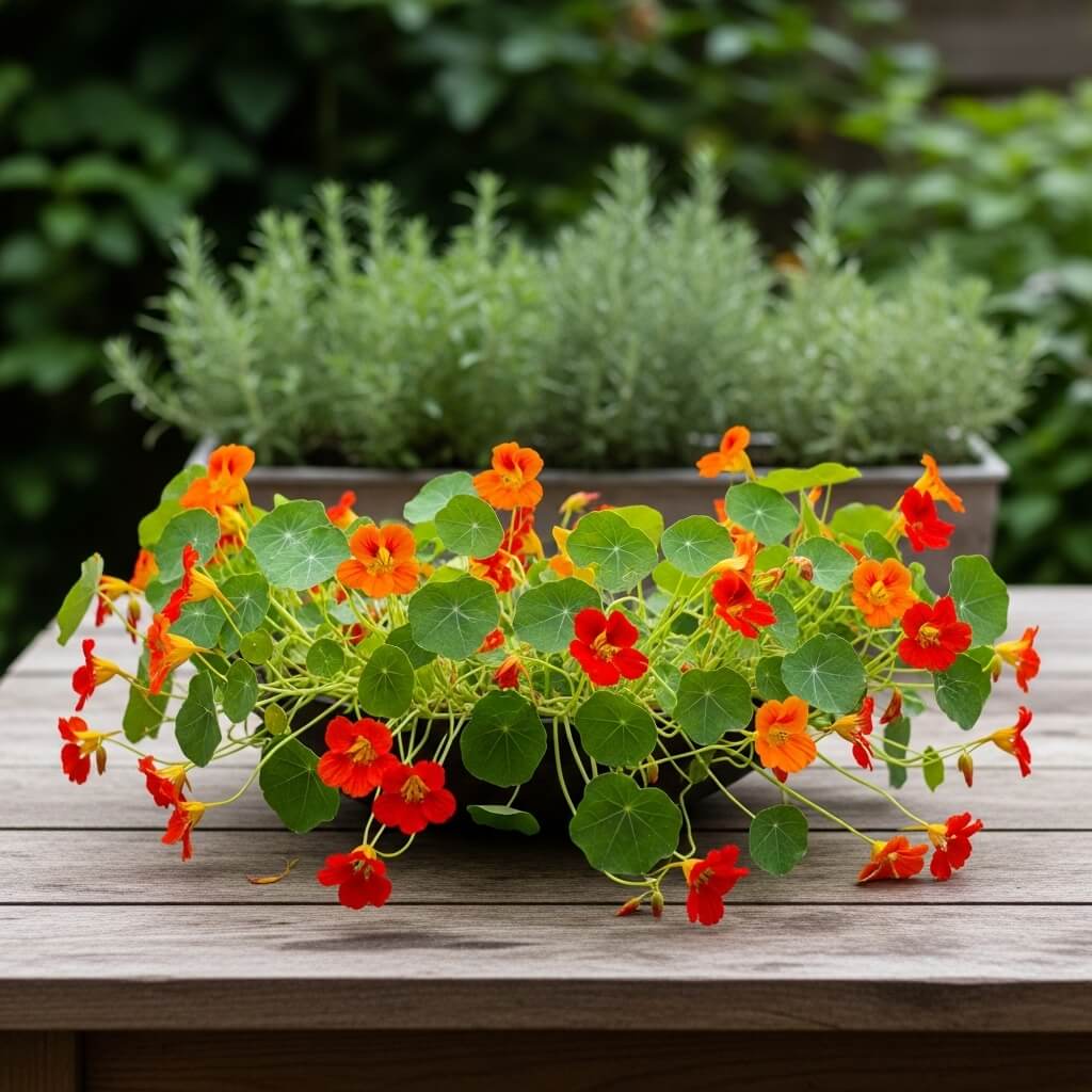 10 Garden Flowers That Thrive in Containers (and Look Stunning Too!) 9 Nasturtiums-Edible-and-Elegant
