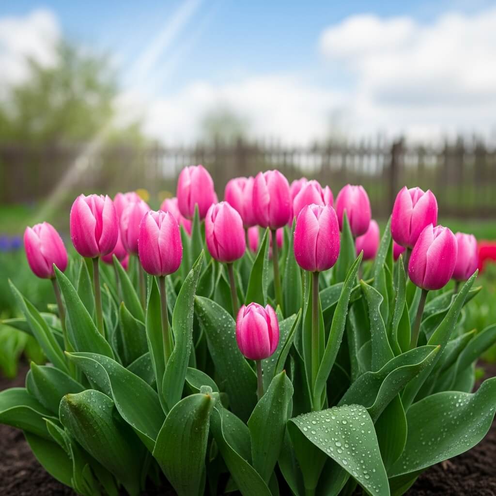 Pink Flowering Bulbs: 10 Stunning Bulbs for a Rosy Spring Garden 2 Pink-Tulips