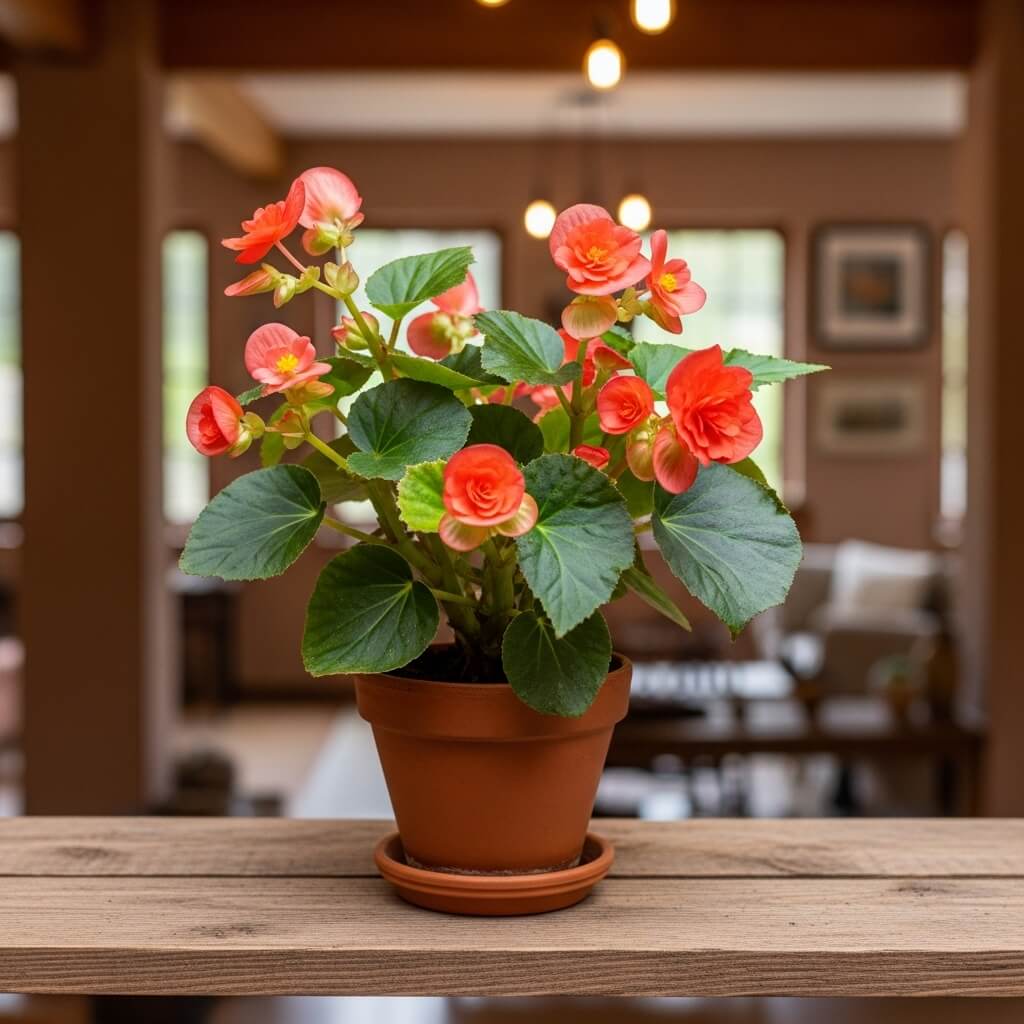 10 Best Indoor Flowers That Will Brighten Up Your Home Instantly 7 blooming begonia plant