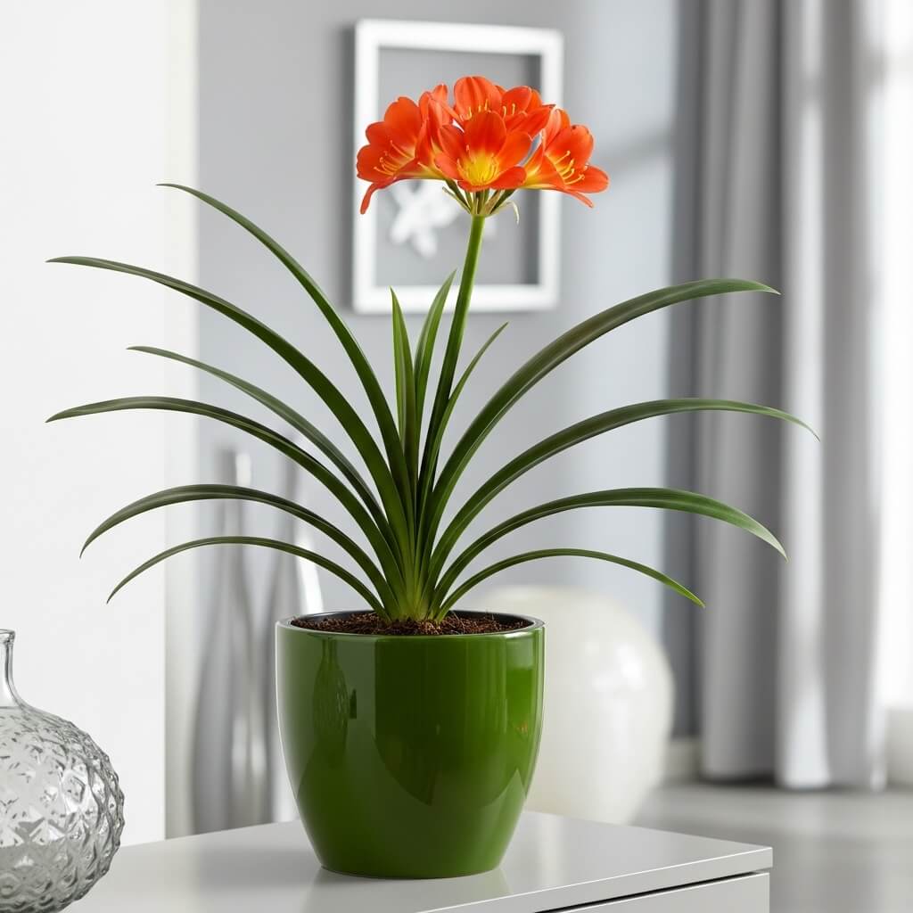 10 Best Indoor Flowers That Will Brighten Up Your Home Instantly 11 orange clivia