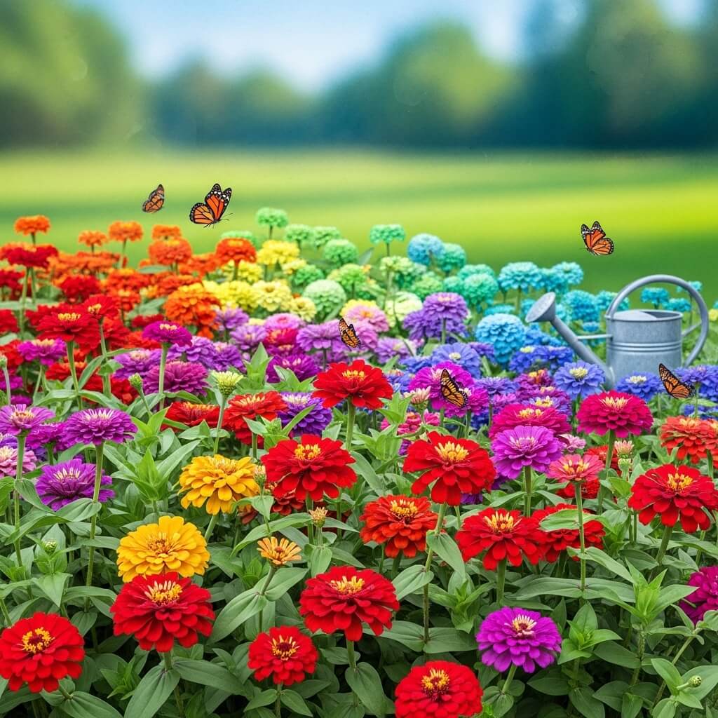 20 Beginner Friendly Flowers That Are Super Easy to Grow 3 zinnia