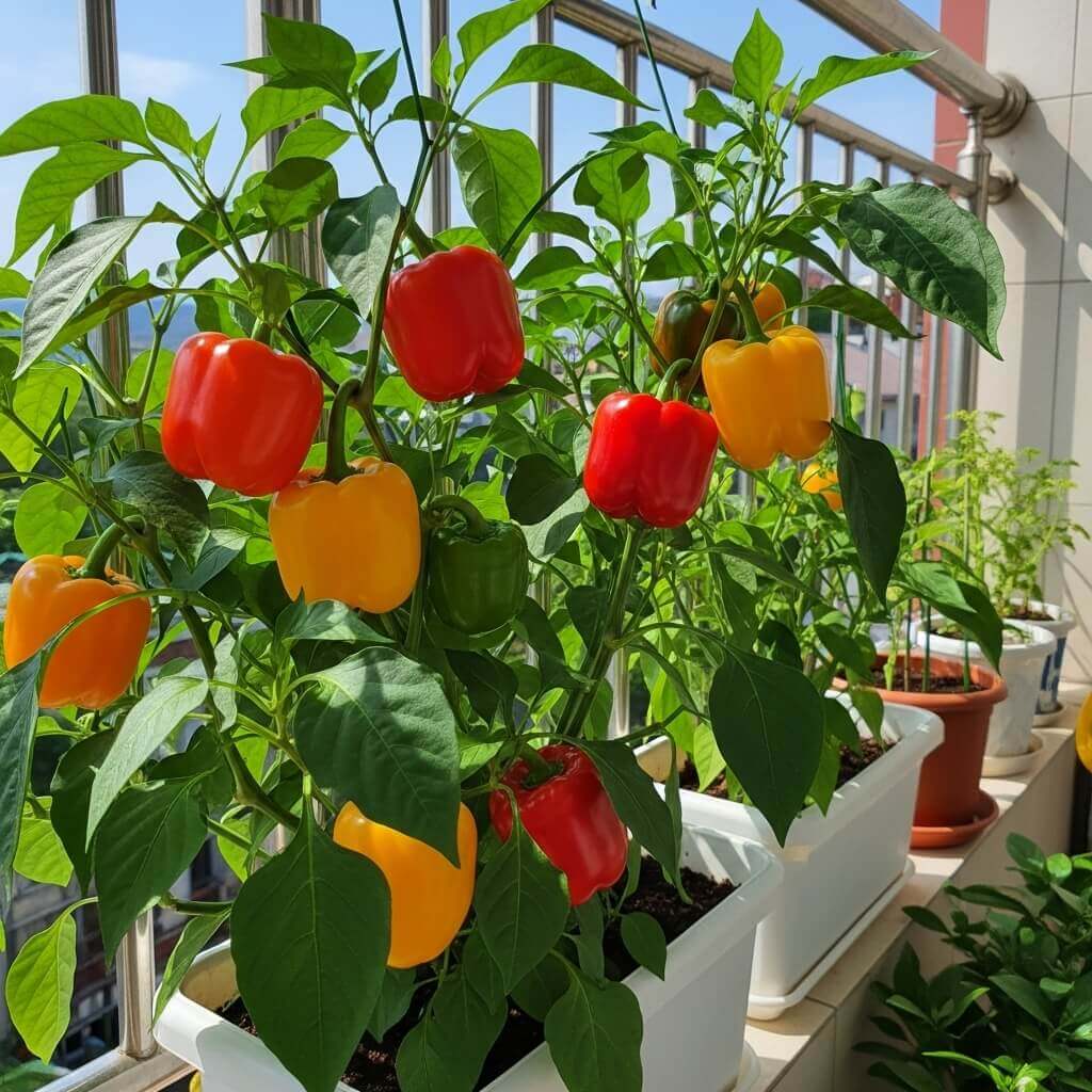 How to Grow a Balcony Vegetable Garden: 15 Edible Plants to Try for a Thriving Harvest 5 Bell Peppers