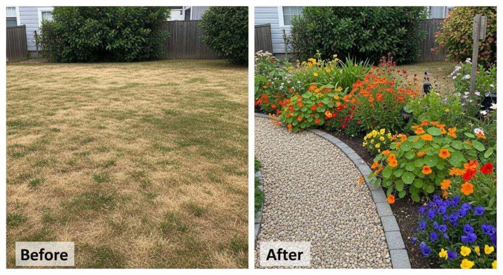 Before & After: 10 Jaw-Dropping Garden Projects That Completely Transformed your Space 10 Edible Flower Wonderland