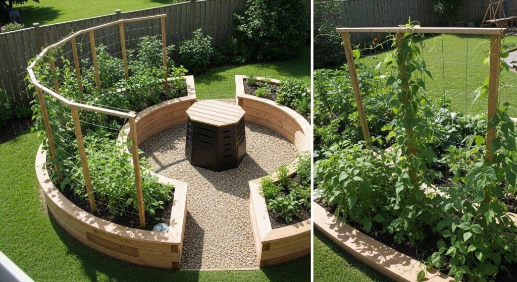 Before & After: 10 Jaw-Dropping Garden Projects That Completely Transformed your Space 4 Keyhole Kitchen Garden