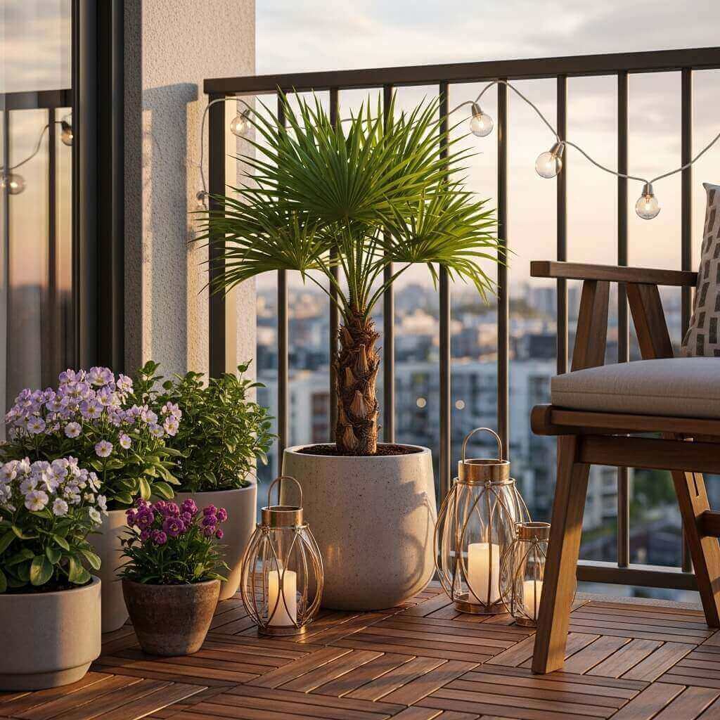Palm Balcony Setup
