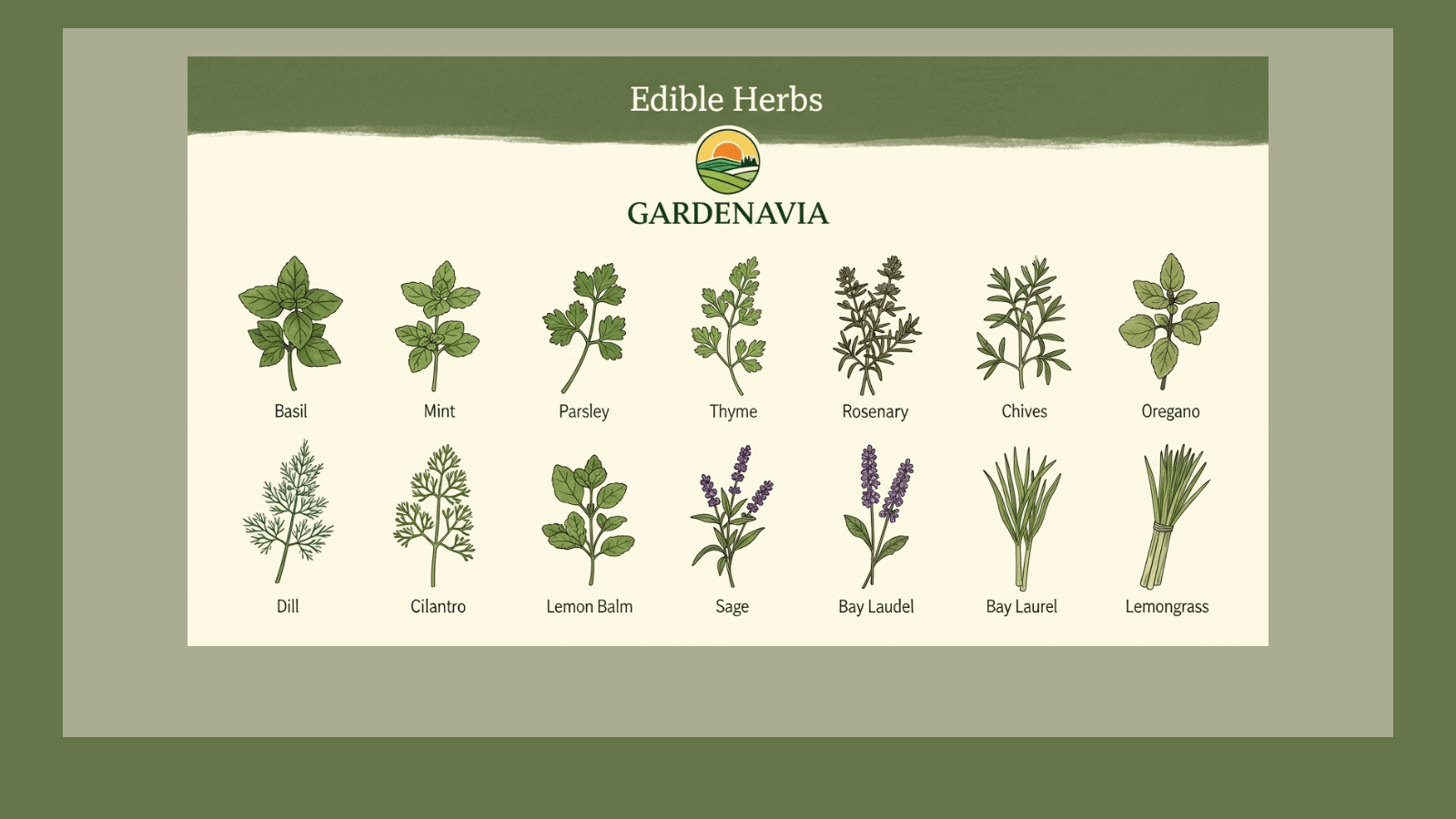 Top 15 Edible Herbs