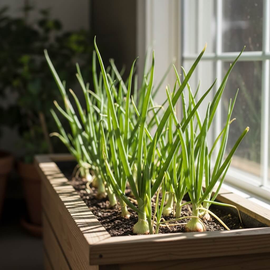 How to Grow a Balcony Vegetable Garden: 15 Edible Plants to Try for a Thriving Harvest 9 green onions